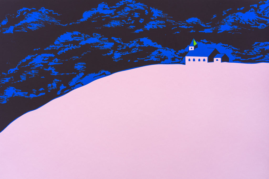 A Stormy Winter Night Print