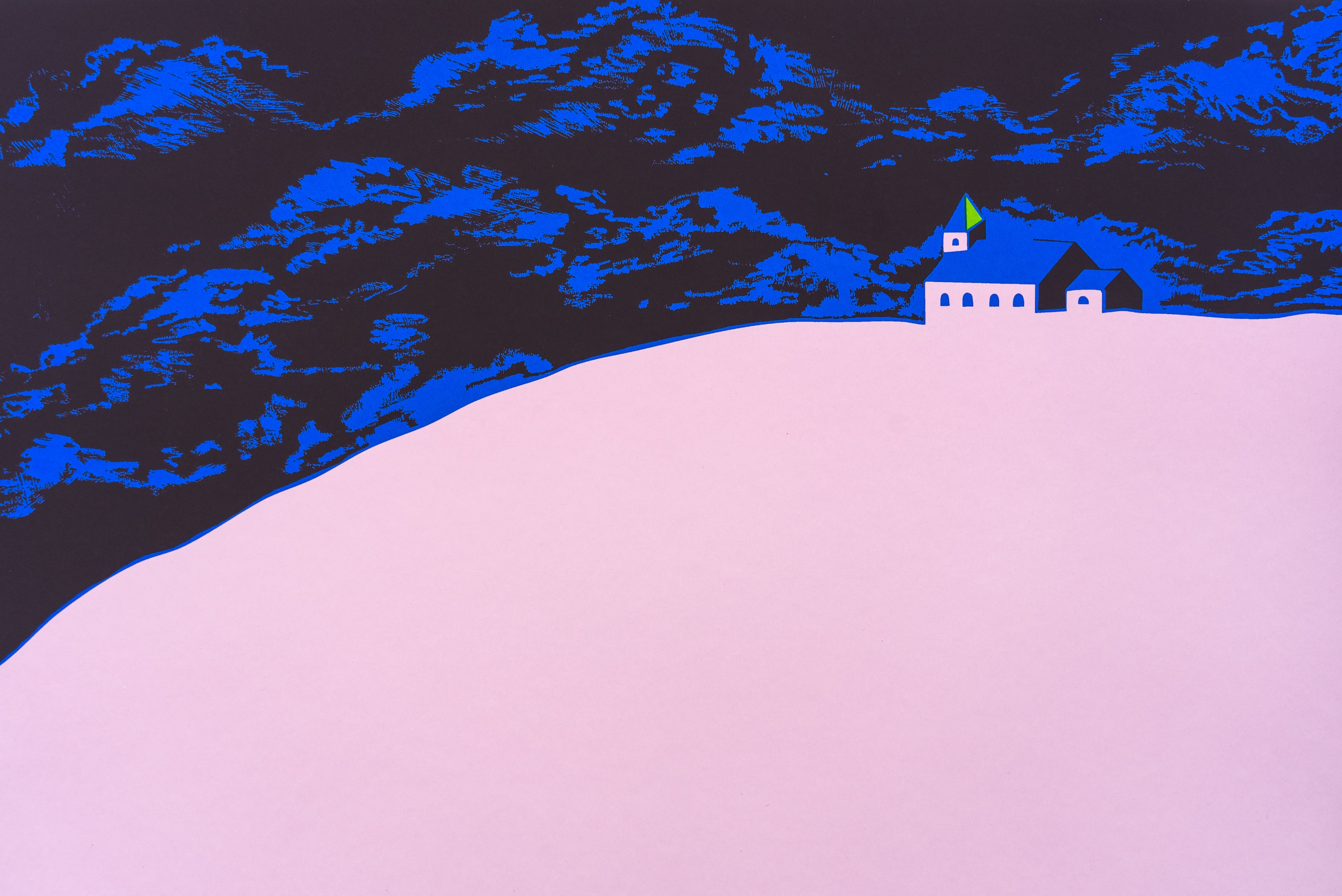 A Stormy Winter Night Print